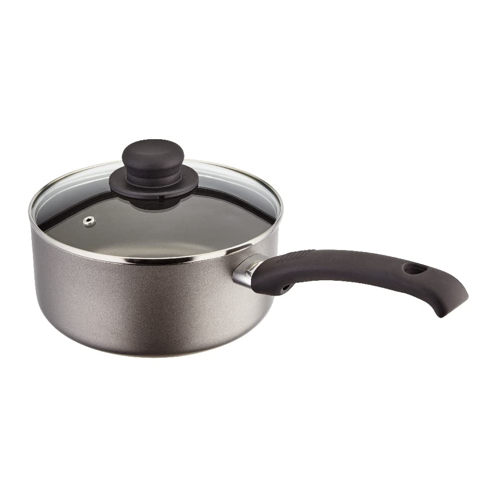 Judge Everyday 20cm Non-Stick Saucepan, 2.4L with Vented Glass Lid and Stay Cool Handle, Aluminium, Dishwasher Safe, Not Suitable for Induction Hobs, Compatible with All Other Hobs — image 1