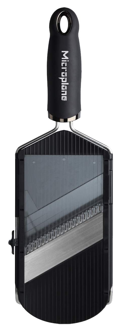 Microplane 34040E Adjustable Slicer with Julienne Blade Stainless steel / Black, 33.00 x 11.50 x 6.50 cm