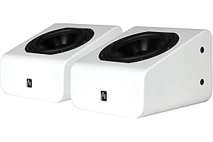 Aperion Audio A5 Immersive Height Module Atmos Upfiring Enabled Speaker Pair (Pure White)