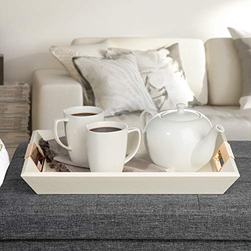 Decorative Wooden Serving Tray Coffee Table Decor, Bed and Ottoman