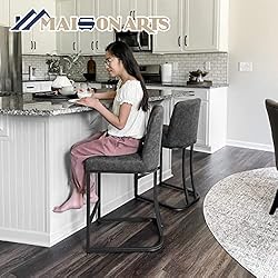 MAISON ARTS Counter Height 24" Bar Stools Set of 2