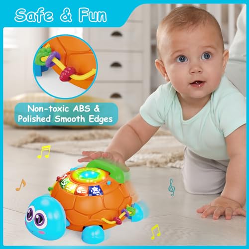 Hanayo Baby Toys 018 Months Musical Turtle Crawling Baby Toys for 612