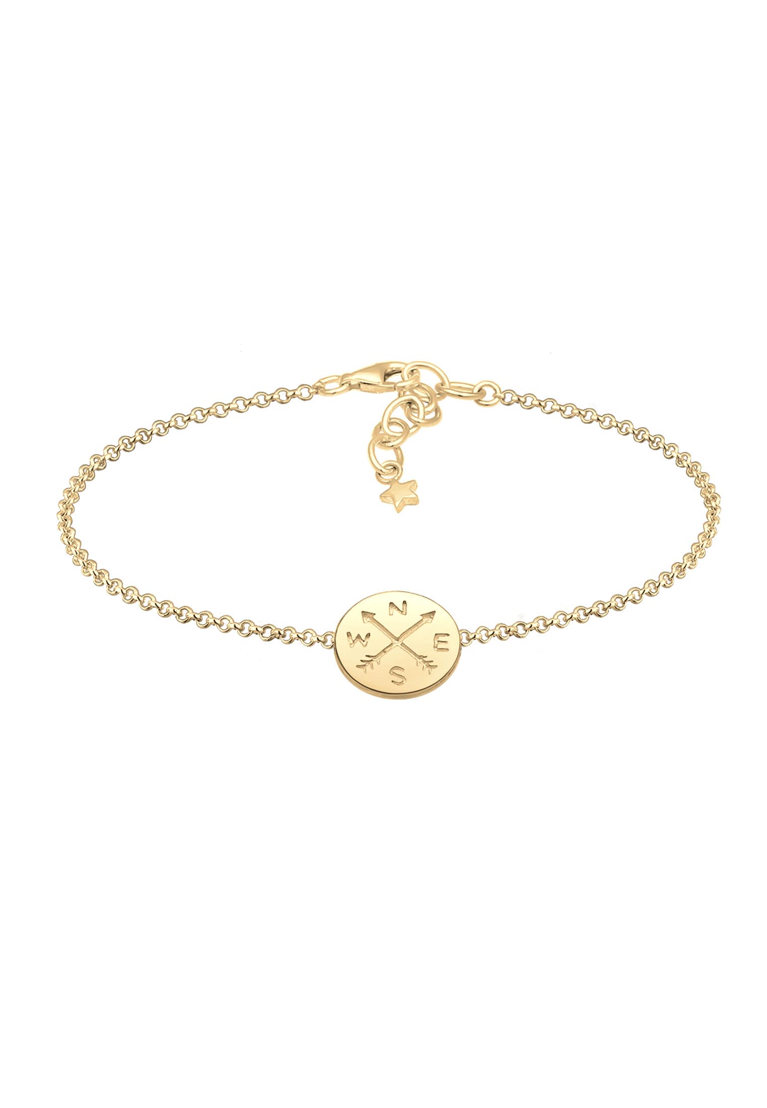 Elli Women's Gold Charm Bracelet 0204912418_16 - 16cm length