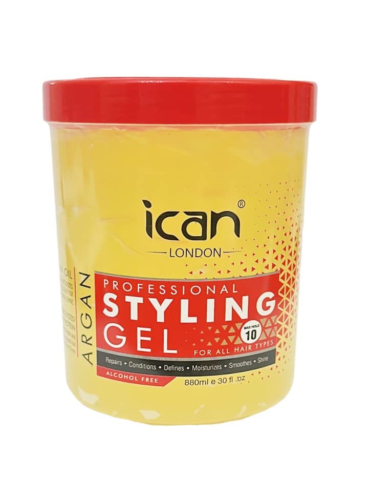 ican London Alcohol Free Argan Oil Styling Gel 880ml