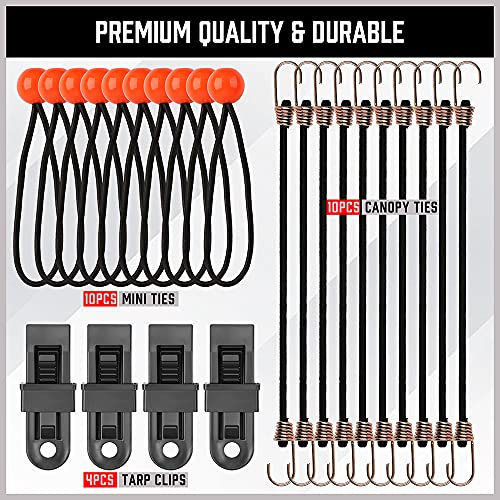 SEDY 42Piece Premium Bungee Cords Assortment kit, Includes 18”, 24
