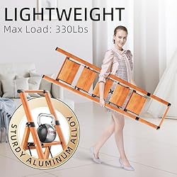 GameGem Step Ladder 5 Step Folding, Aluminum