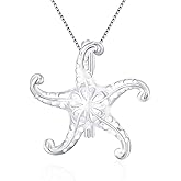 LGSY Starfish Cage Pendants for Pearl Jewelry Making Sterling Silver, Design Cage Pendants for Women