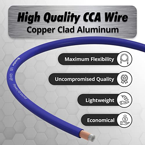 InstallGear 1/0 Gauge Wire AWG CCA Power Ground Wire Cable Welding