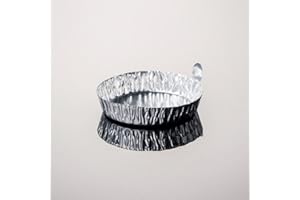QIANJIEER Aluminum Sample Pan for Moisture Analyzers - 77x18mm(3x0.7 inches) Disposable Aluminum Foil Weighing Dish Aluminum Weigh Boat for Laboratory Moisture Balances, Pack of 100 (60ml)