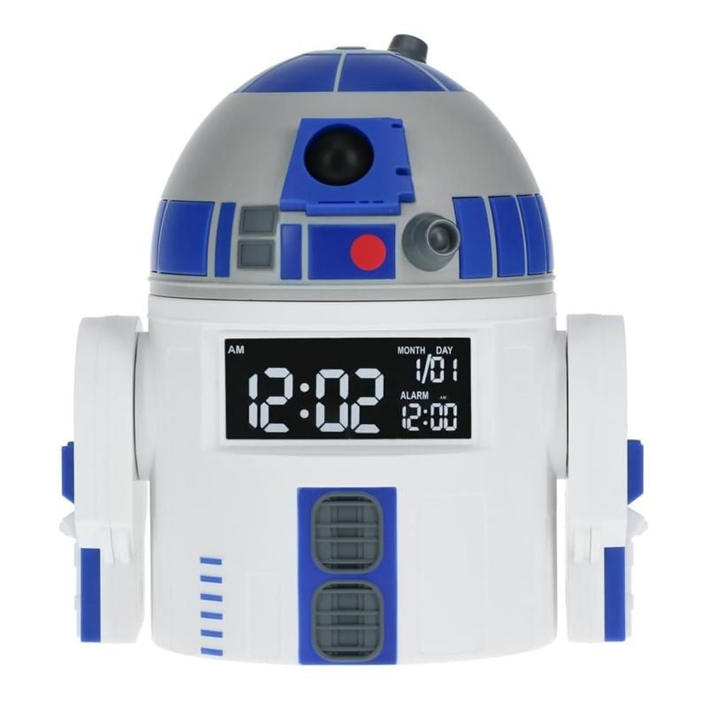 Photo 1 of Paladone R2D2 Alarm Clock - Perfect Decor for Star Wars Fans - USB Cable Included - 13 cm (5") Tall