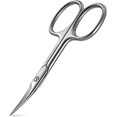 BEZOX Nail Scissors with Sharp Curved Blade - Nail Maintenance Toenail and Fingernail Scissor with Ergonomic Design for Men &amp; Women