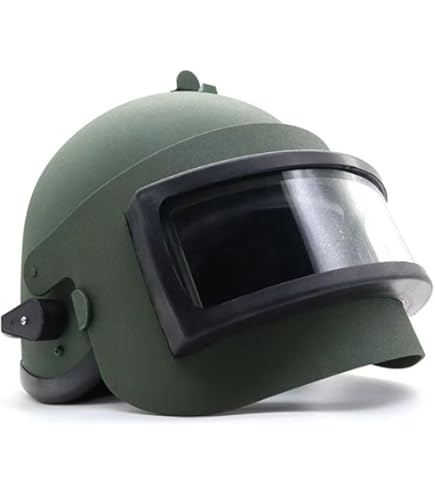 Joponnydiy Army Green Russian K63 Altyn Helmet with Steel Vizor Costume, Military Style Tactical Prop for Airsoft : Sports & Outdoors
