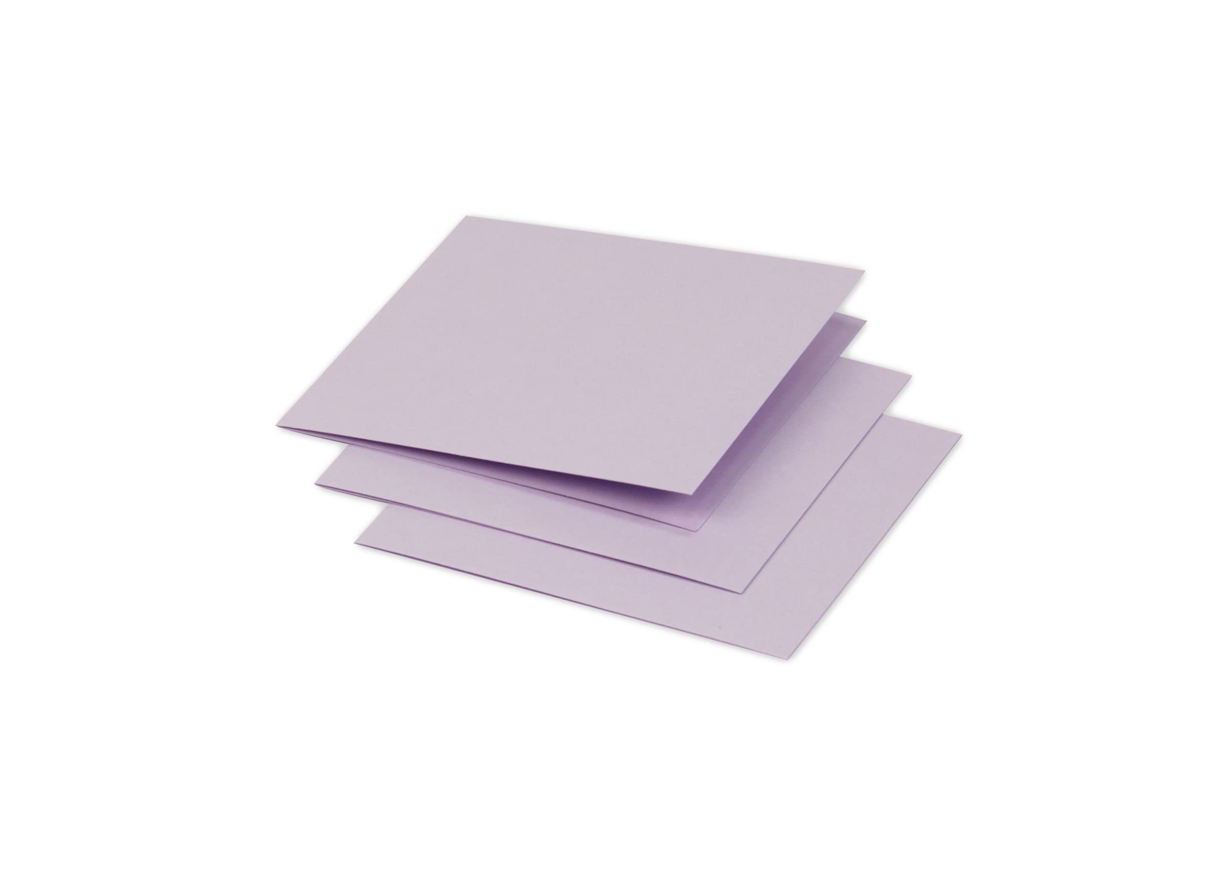 Clairefontaine 16128C Pack of 25 Double Cards Square (11.6x11.6cm) 210gsm Glycine Invitation Correspondence Cardboard Pollen range Premium Smooth Paper