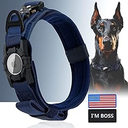 Tactical Dog Collar for Large Medium Dogs, QPINKPET