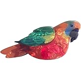 Novelty Bird Hair Clips,Cute Acrylic Claw Clip for Women,Fashion Colorful Parrot Hair Clip