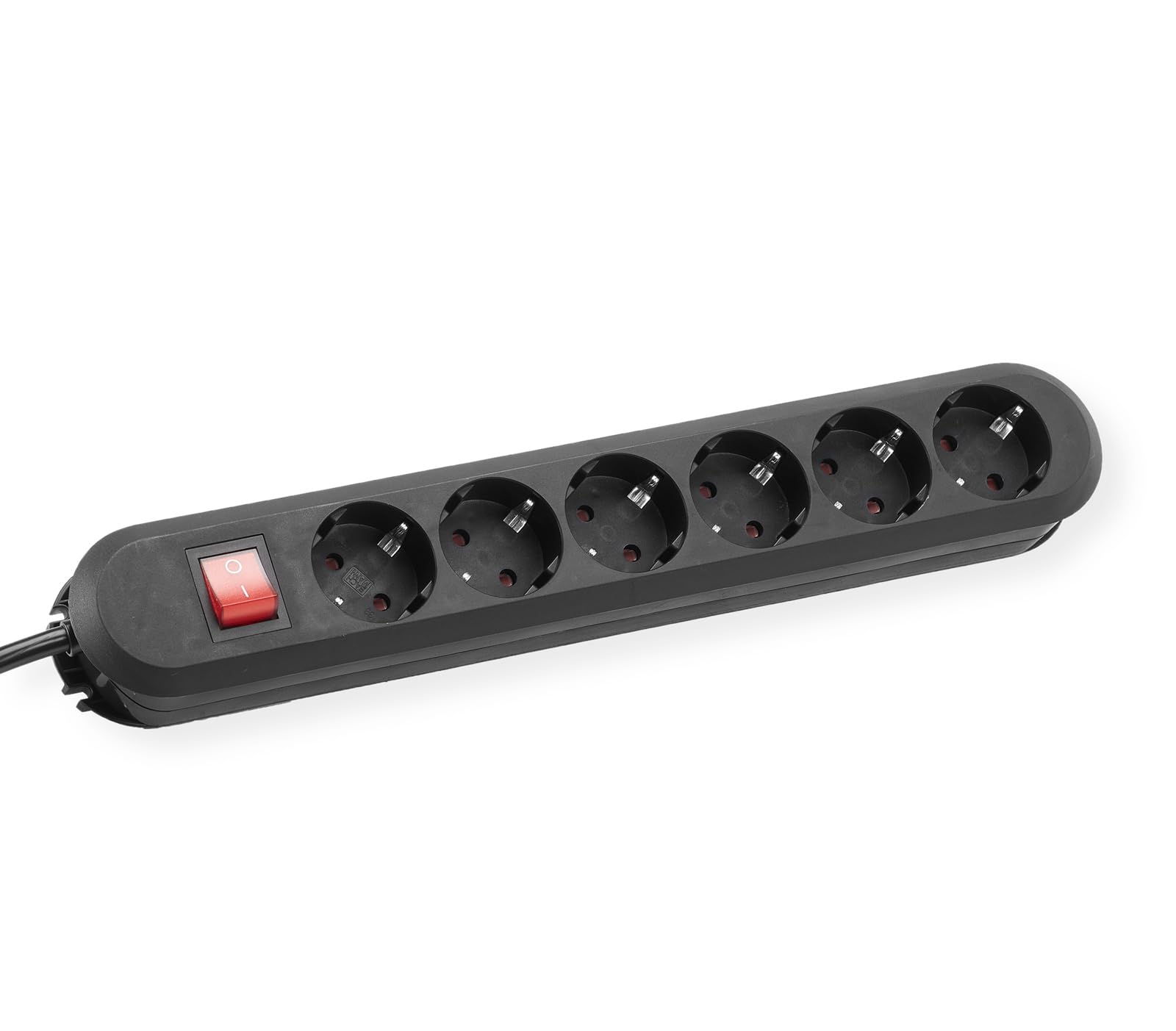 Bachmann 381.152K Table Smart 6X Socket, 1 x Switch, Child Protection, 5.0 m Cable, Black