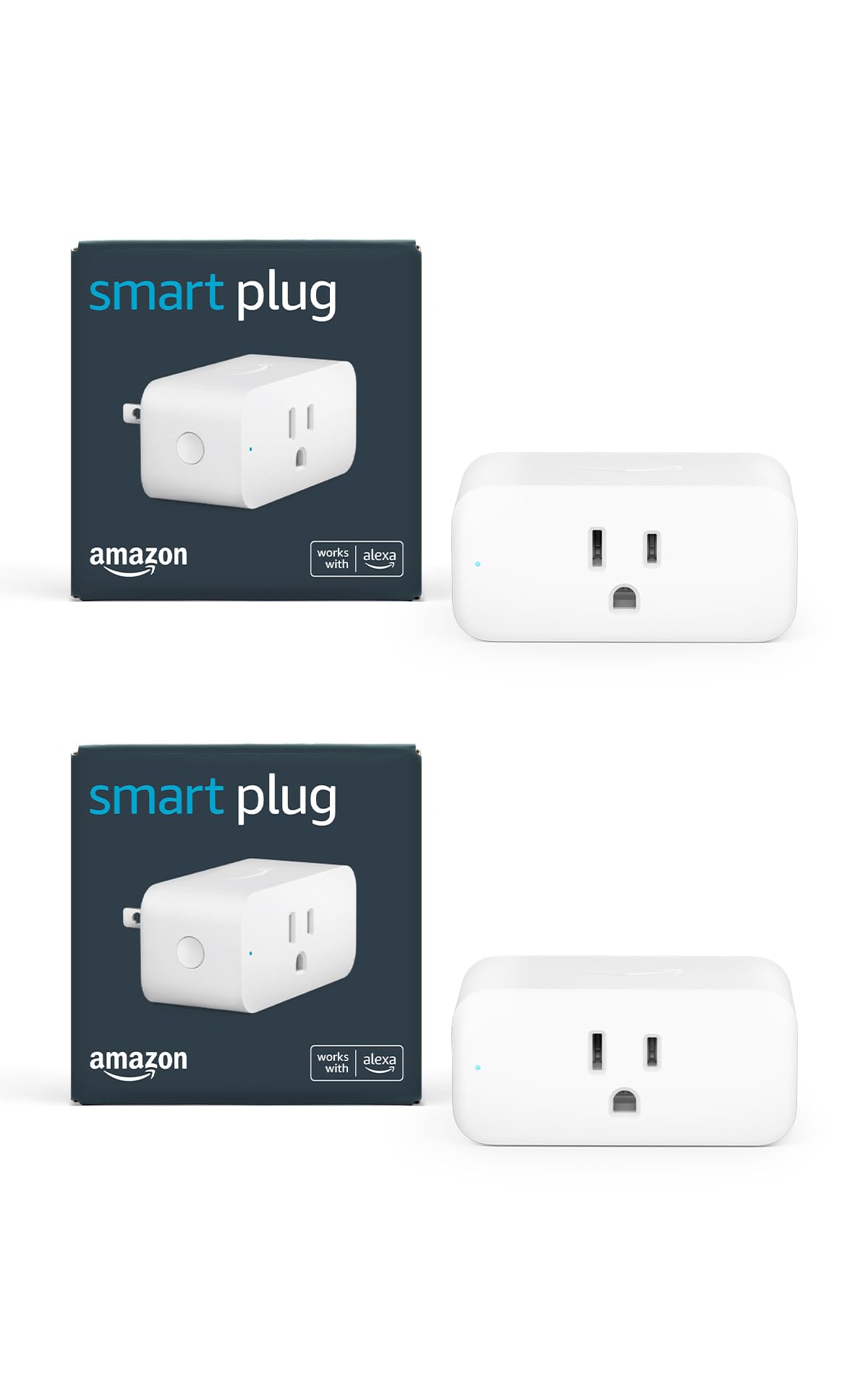 Amazon Smart Plug | Works with Alexa | Simple Setup, Endless Possibilities (2-Pack) Image