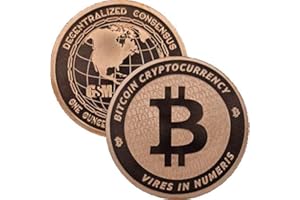JIG PRO SHOP 1 oz .999 Pure Copper Round/Challenge Coin (Bitcoin - Cryptocurrency)
