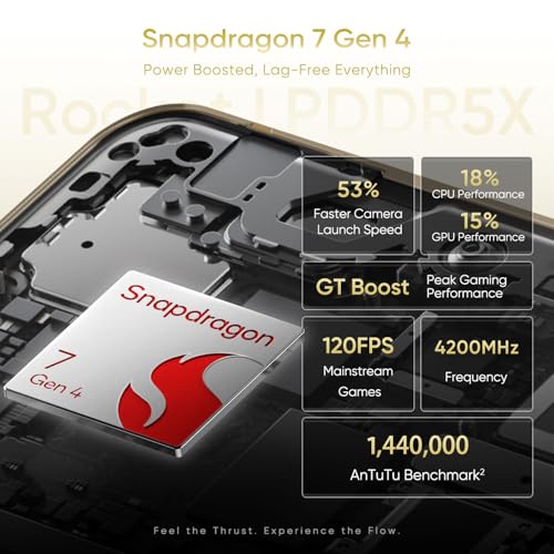 realme 16 Pro+ 5G Smartphone 8 + 256 GB, Gold Master, 6.8 Inch AMOLED 144 Hz, 80 W Ultra Fast Charging, 7000 mAh Battery, Triple Camera 200 MP, Snapdragon 7 Gen4, Front Camera 50 MP, IP69