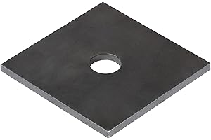 Fanmao 6 Pack 4" x 4" Heavy Duty Weld-On Square Plate Washers for 3/4" Bolts, 7/32" Thick
