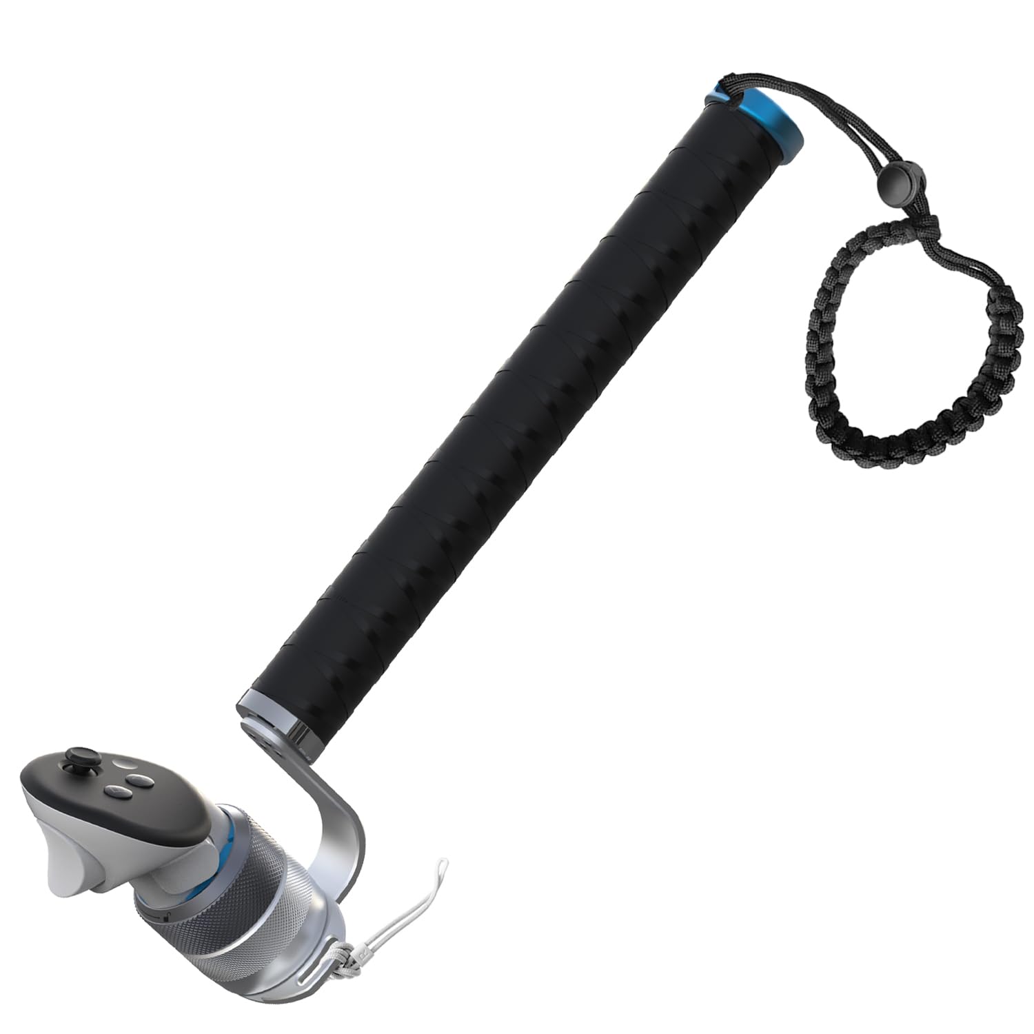 VR Cricket Bat Attachment for iB Cricket - Aluminum Short Cricket Bat Handle Accessory Compatible with Meta Quest 3/3s, Q 2 and Q Pro Enhance Immersive VR Game Experience