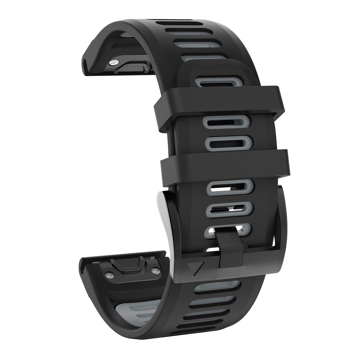 OVERSTEP for Garmin Fenix 6 Strap，22mm Width Soft Silicone Replacement Band Watch Strap for Fenix 6/Fenix 6 Pro/Fenix 7/Fenix 5/Fenix 5 Plus/Forerunner 935/Forerunner945/Approach S60/Quatix 5