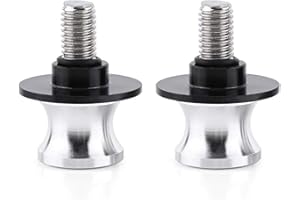 GZYWMJZ Motorcycle Swing Arm Spools For HONDA CBR600RR CBR1000RR CBR900RR CBR400RR CBR 600 900 1000 RR CBR 954RR 600RR 250R 300R 600F 400F 1100XX Accessories, M8 Swingarm Slider Stand Paddock Screw (Silver)