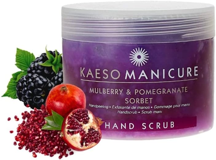 Kaeso Mulberry Pomegranate Sorbet Hand Scrub 450ml Exfoliating Soft Smooth Skin