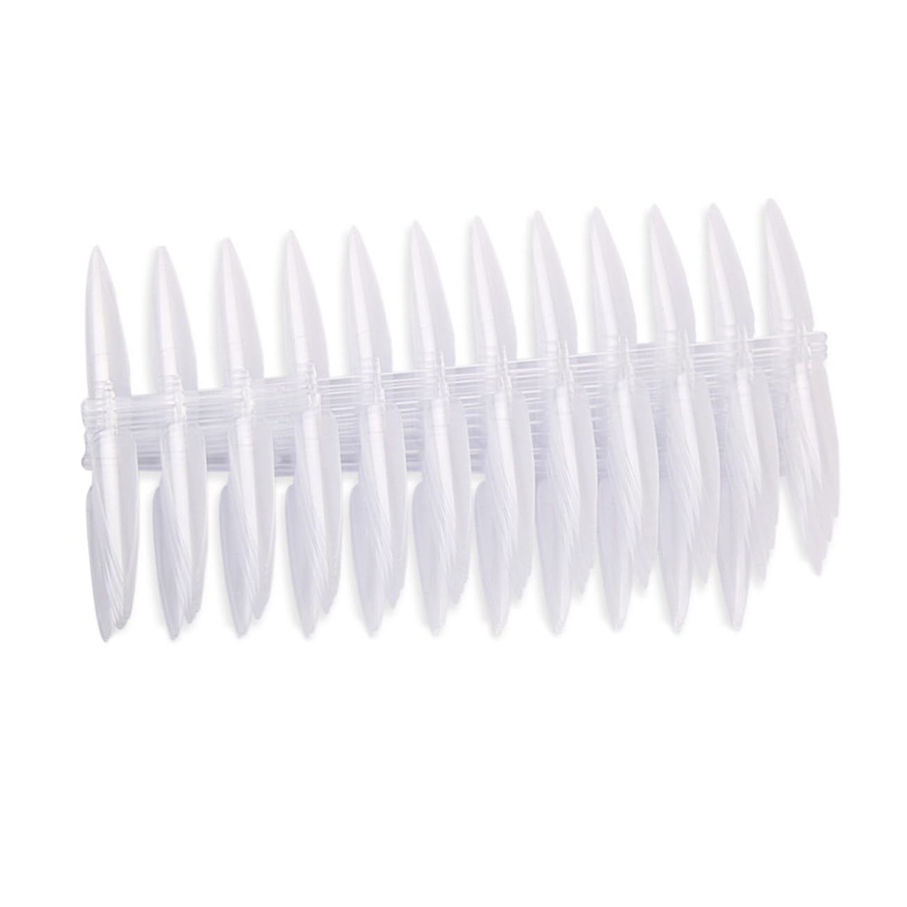 1 set Nail Display Board Transparent Pointed Nail Tips Show Panel Slices Panel Nail Polish Color Display Stand Nail Art Practice Sticks