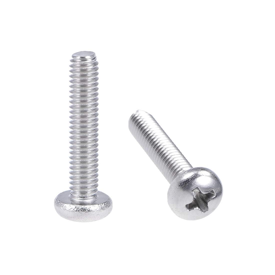TOP-VIGOR 30Pcs Cross Pan Head Machine Screws, M4x20mm Phillips Round Head Screws Bolts for Machinery, Furniture, Car, Motorcycle Repair, Electronic Products, Ship Assembly, and DIY