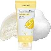 Secret Key Lemon Sparkling Cleansing Balm 5.07 fl. oz. (150ml), Makeup Remover, AHA BHA, Deep Cleansing, Korean Face Cleanser