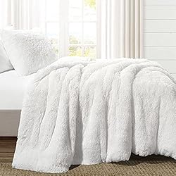 Lush Decor Emma Soft Fluffy Faux Fur Kids College