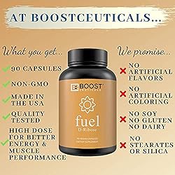 BoostCeuticals D Ribose Capsules Vegan Pure No