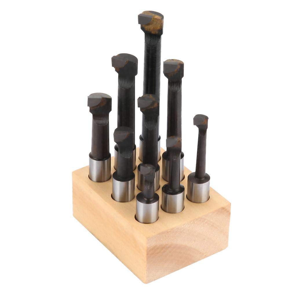 Boring Bars, 9pcs 12mm F1 Shank Set Boring Bar Set Kit Carbide Tipped Bars Used to Boring Tool