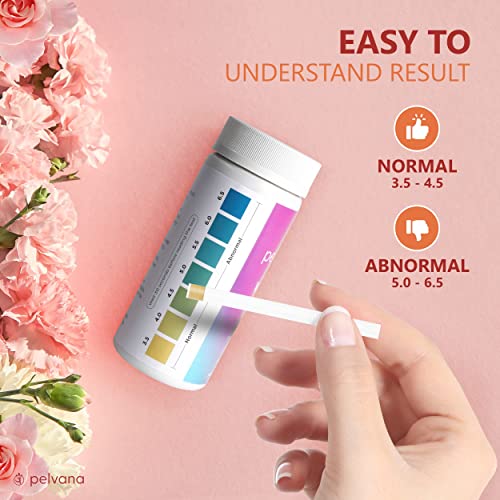 Pelvana pH Balance Test Strips for Women 50 Strips Vaginal pH Test