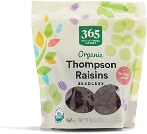 365 by Whole Foods Market, Organic Thompson Raisins, 8 Ounce