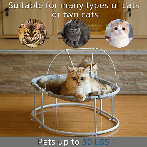 MUMUONE Elevated Cat Beds for Indoor Cats Breathable Washable Cat