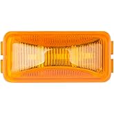 Lumitronics RV Mini Thin Line 37 Series Sealed LED Marker Light (Amber) | 12V LED clearance and side marker light for RVs and trailers. Sealed, weatherproof housing. Easy install. Amber.