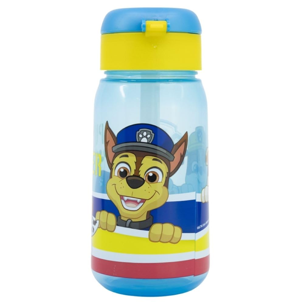 OM SUPPLIES Patrol Characters Childrens Reusable Drinking Bottle 510ml - Holiday, Back to School Lunch Kids BPA free Plastic (Patrol)