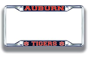 ELITE FAN SHOP NCAA License Plate Frame Silver
