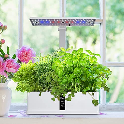 Hydroponics Growing System, 9 Pods Hydroponic Indoor Herb Garden with