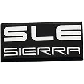 SSDD SLE Sierra Cab Emblem Replacement for GMC 1500 2500 3500 Pillar Cab Roof Side Badge 88 89 90 91 New - 1pcs (Chrome) CH-SLEsierra