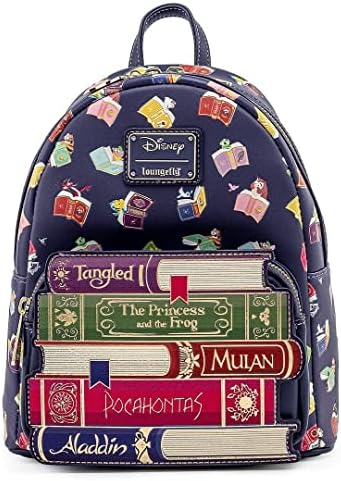 disney princess storybook loungefly mini backpack Amazon.com: Loungefly Disney: Princess - Books Classics - Happily Ever  After - Mini Backpack with Zipper Charm