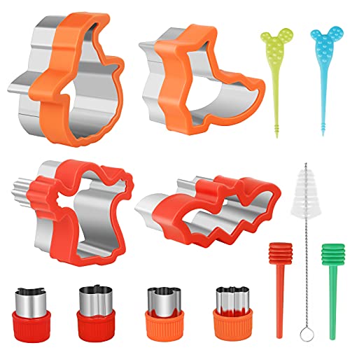 Asdirne Premium Halloween Food Cutter, Cookie/Vegetable Cutter Set with