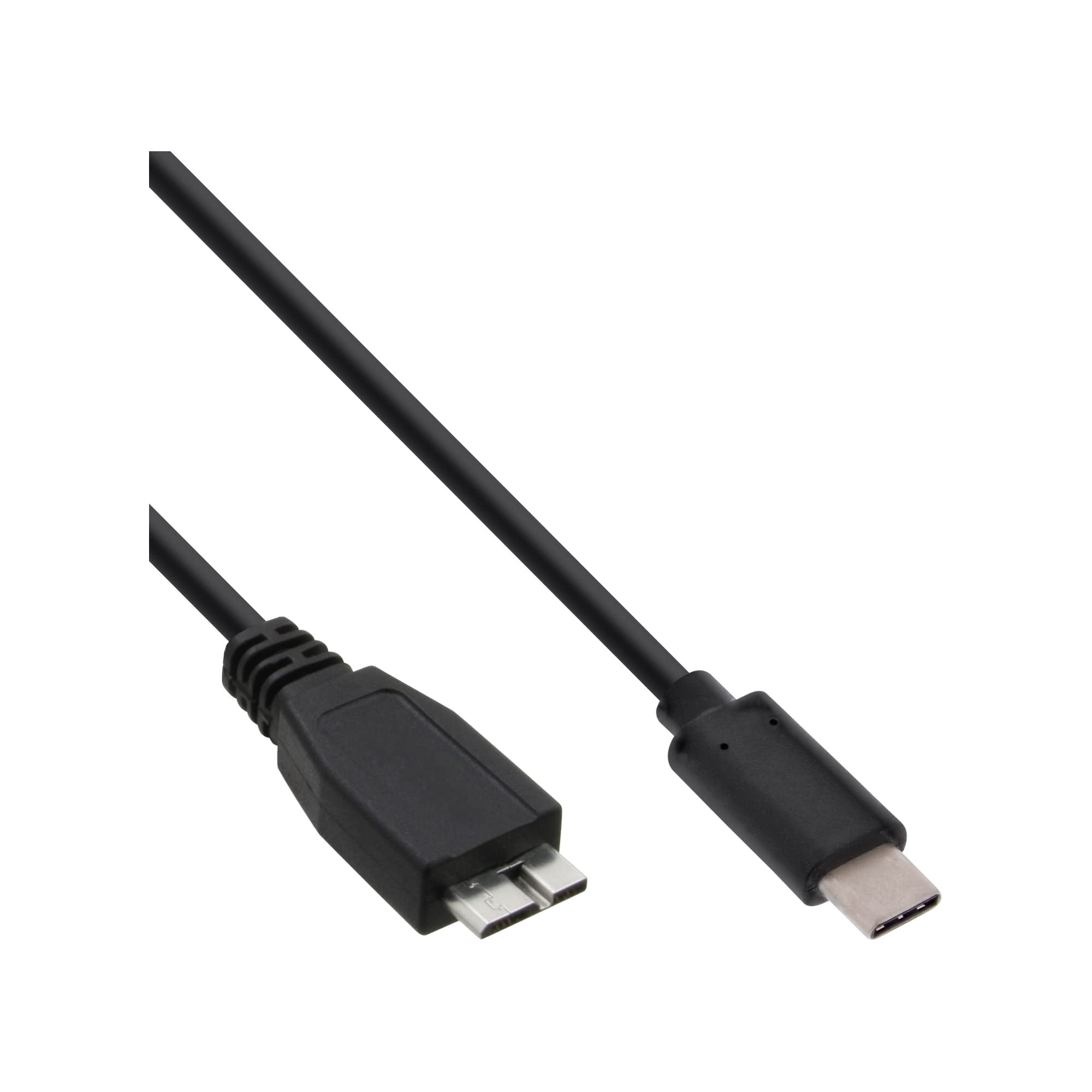 InLine USB 3.1 Cable Type C Male to Micro B Male black Black 0.5 m