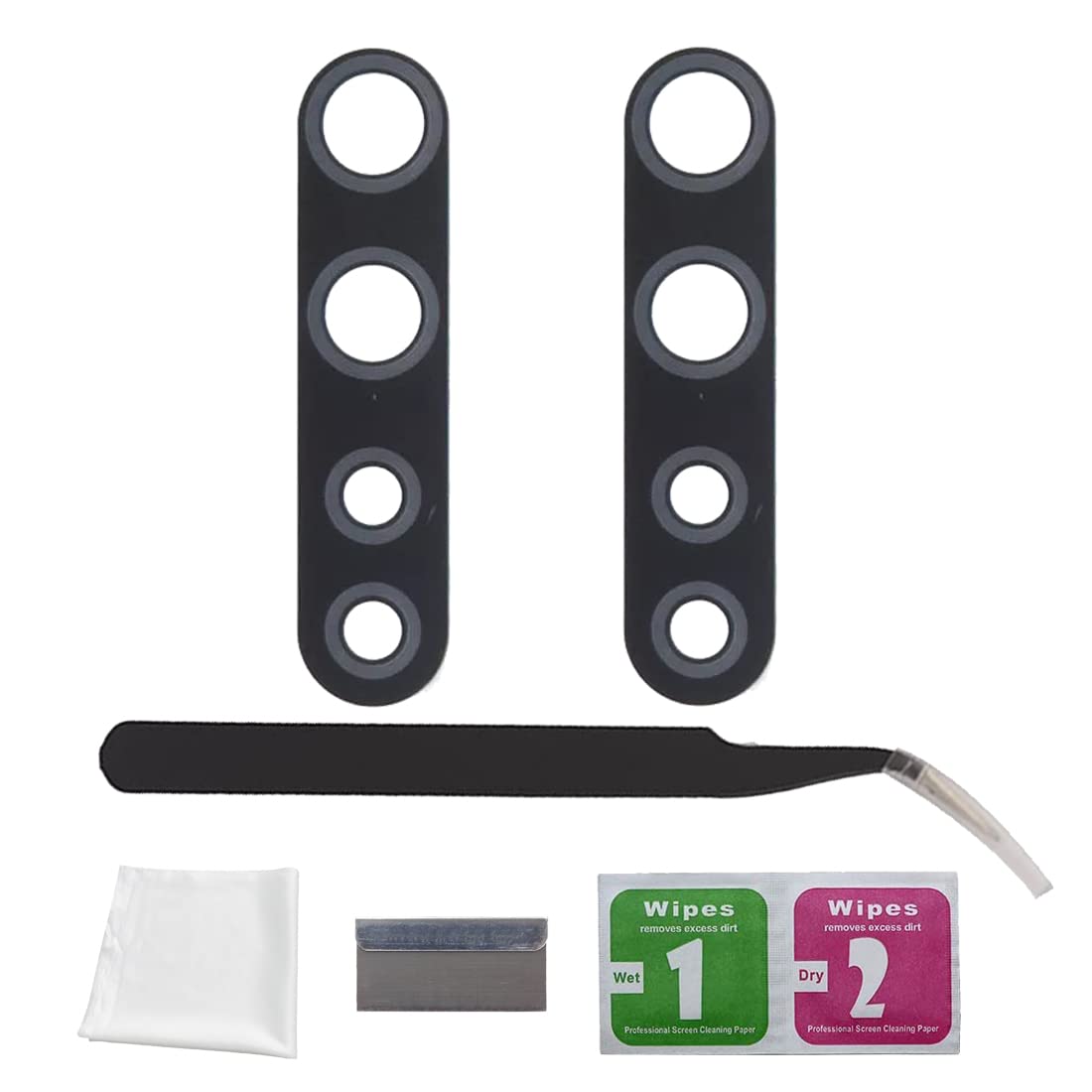 Eonpam 2 Pack Rear Back Camera Lens Glass Replacement for (Oppo A91) Original Quality with Professional Repair Kit