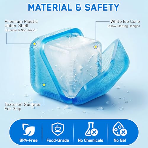 Reusable Ice Cubes – 300-Pack, BPA-Free Plastic, Non-Melting, No Water Down, Ideal for Whiskey, Cocktails, Parties & Outdoor Drinks (300)