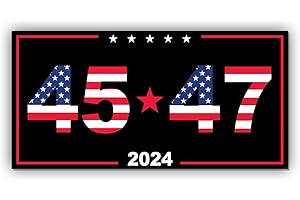 TAYTA (7.5x3.75) Magnetic Sticker 45 47 Magnet Sticker 2024 Trump 2024 Support Trump Vance 2024 Magnet for Bumper, Refrigerator, Cruise Door, Car, Garrage Door