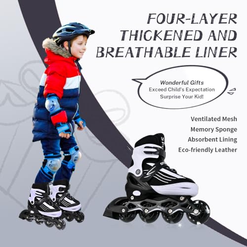 Inline Skates Children's Inline Skates Girls Boys Adjustable