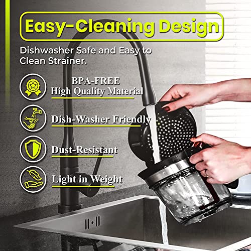 NejaMart Fat Separator With Bottom Release 4 Cups Gravy Separator And Fat Separator For